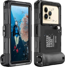 4.7 to 6.9 inches Case IP68 Waterproof Snorkeling Diving for iPhone 16 Galaxy S25 Huawei MOTO 50ft/15m Professional Scuba Cover